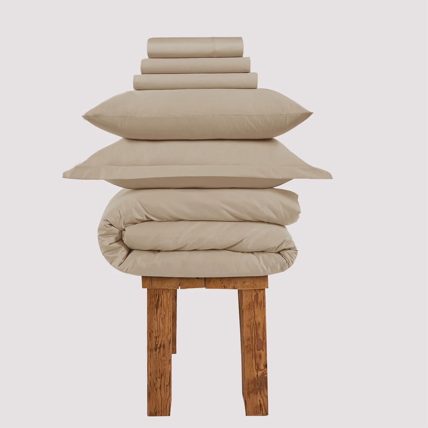 All Season Egyptian Giza Bedding Set - Bone