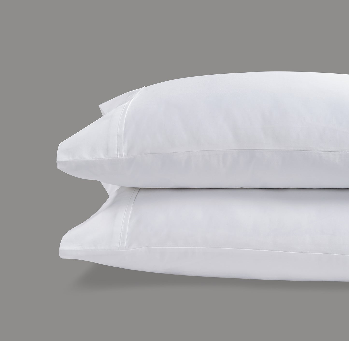 800 Thread Count Pair (2 Pillowcases) of Egyptian Cotton Windsor Lux Buttery Smooth Pillowcases - Brilliant White