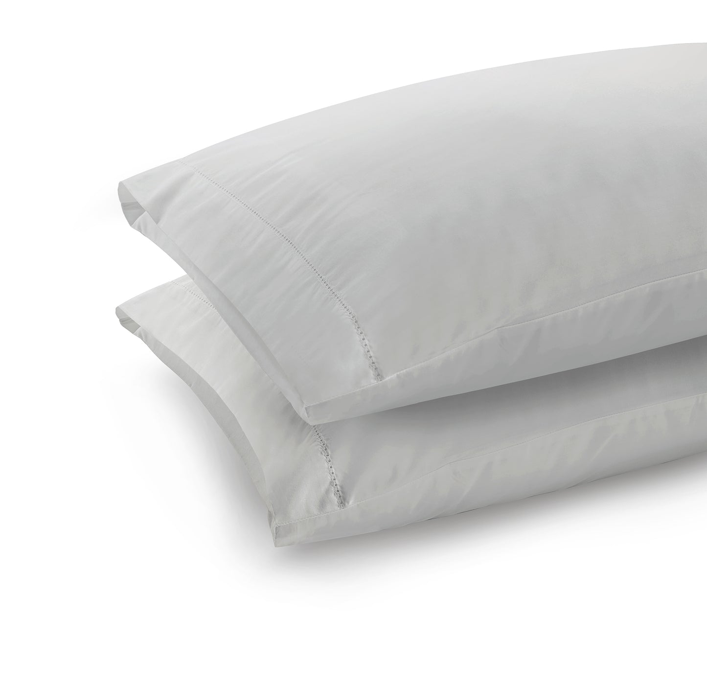 300 Thread Count Percale Pair (2 pillowcases) of Brookshire Pillowcases - Silver Dove Grey