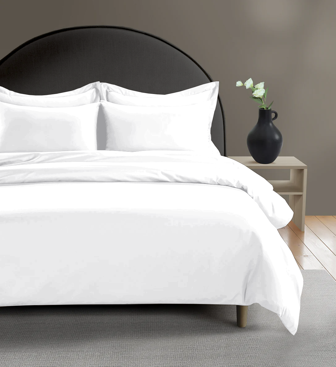 Premium Quality Silky Twill Double Duvet outlet Cover Set White