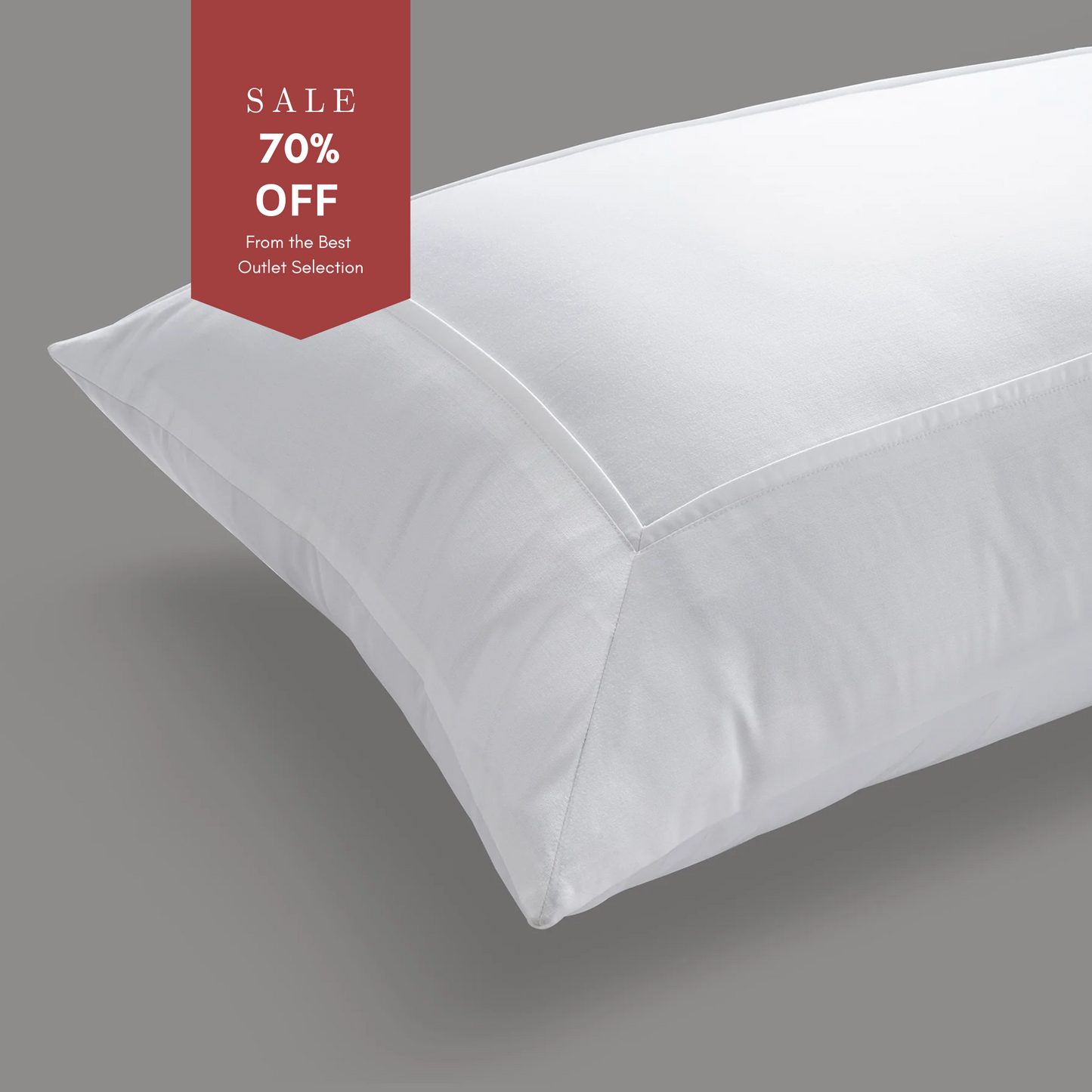 800 Thread Count Pair (2 Pillowcases) of Egyptian Cotton Windsor Lux Buttery Smooth Pillowcases - Brilliant White