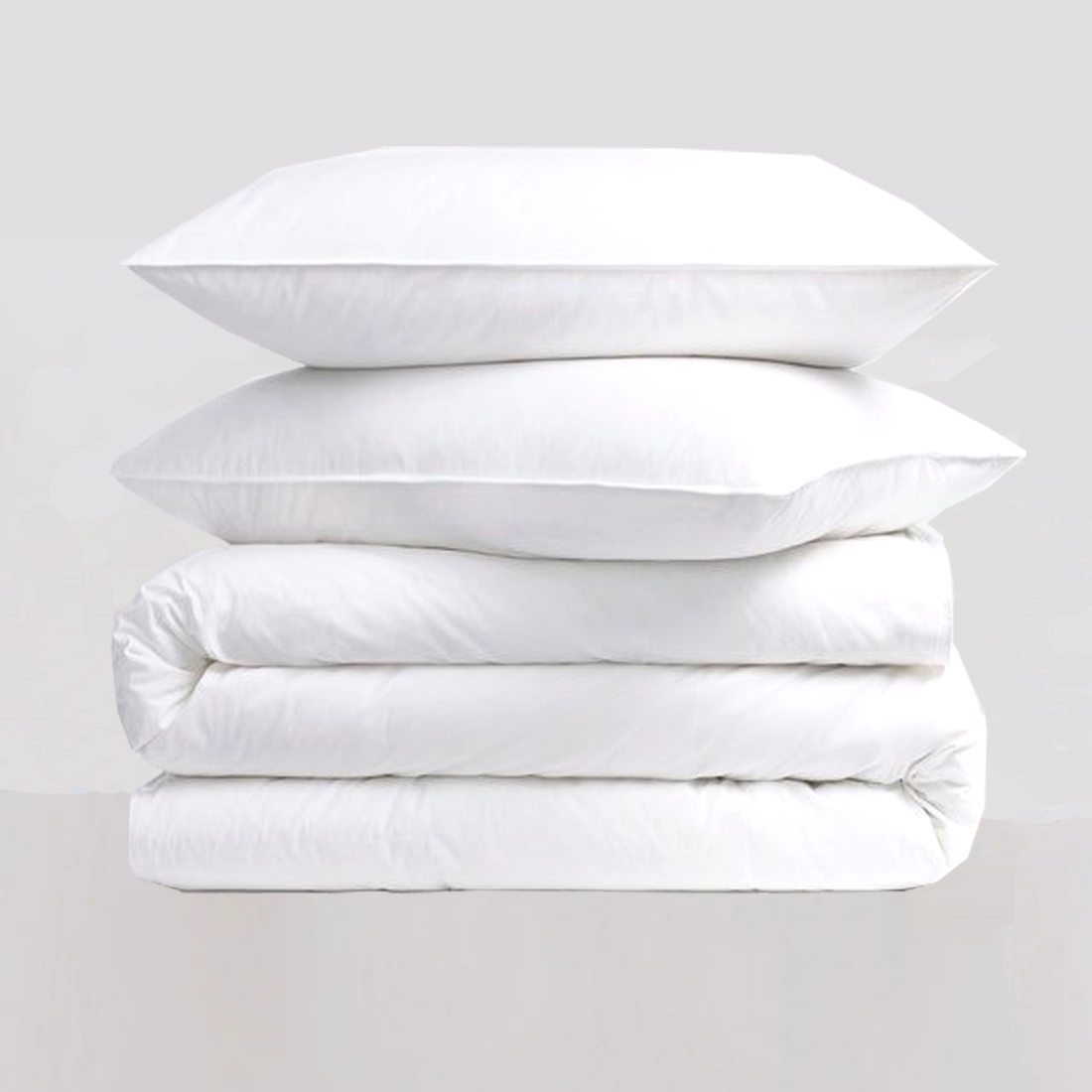 Premium Hungarian Goose Down Duvet and Pillows Set - 10.5 Tog