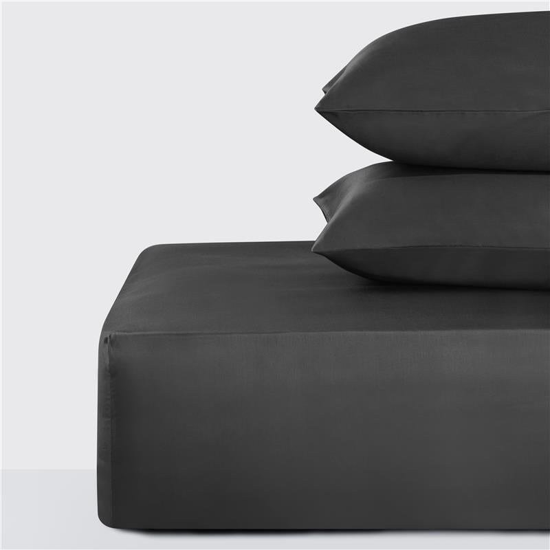 800 thread Count Egyptian Cotton Grand Splendour LUXE Fitted Sheet - Sateen Graphite Grey