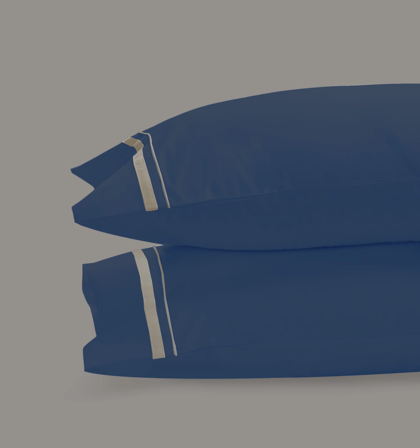 800 Thread Count Egyptian Cotton Royalton LUXE Bedding Set - Navy Peony/Mink
