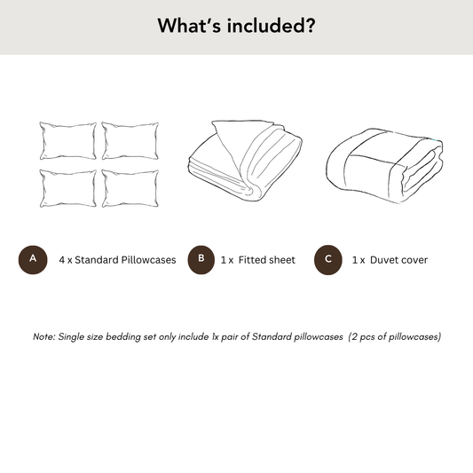 300 Thread Count Celeste with White Bedding Set