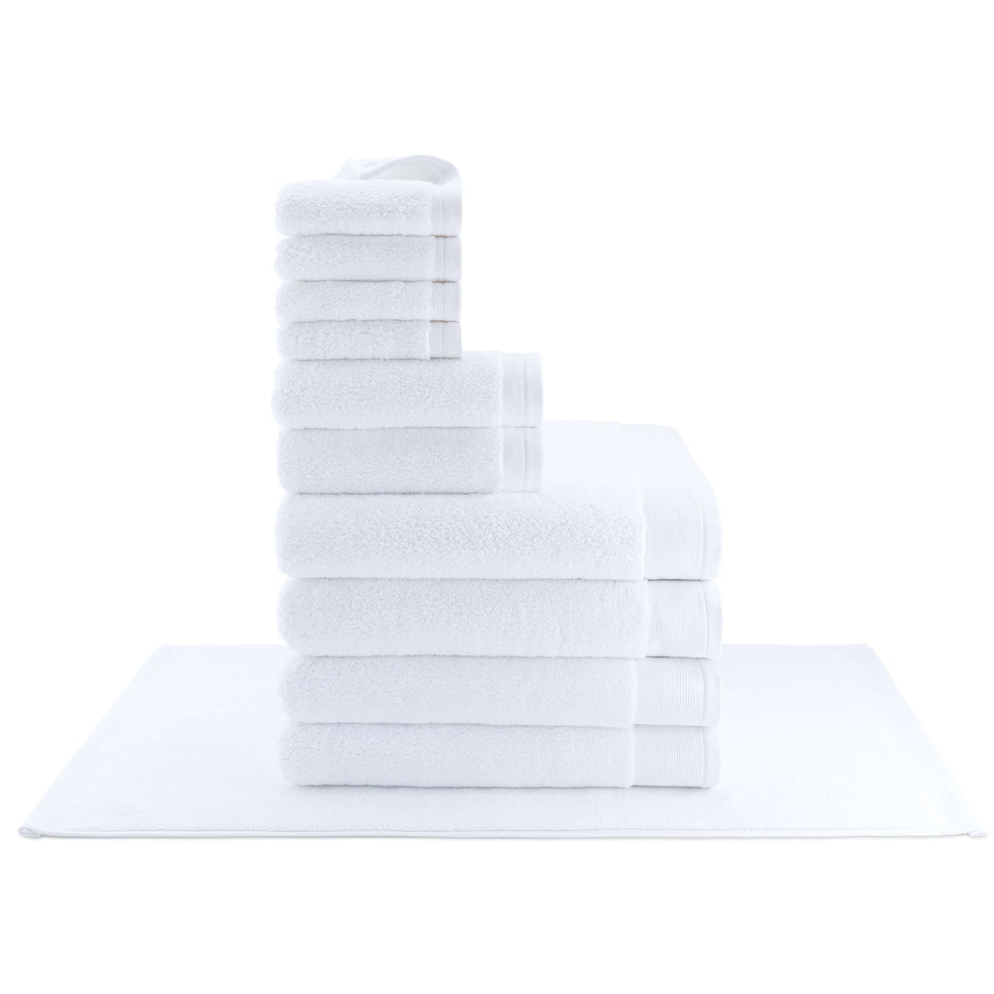 Egyptian Cotton Luxury Serenity Palace Plush Towel - White - 700GSM Zero Twist