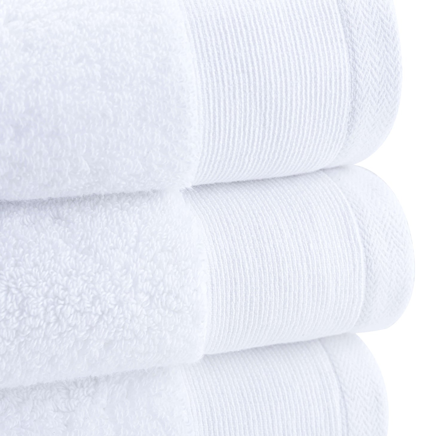 Egyptian Cotton Luxury Serenity Palace Plush Towel - White - 700GSM Zero Twist