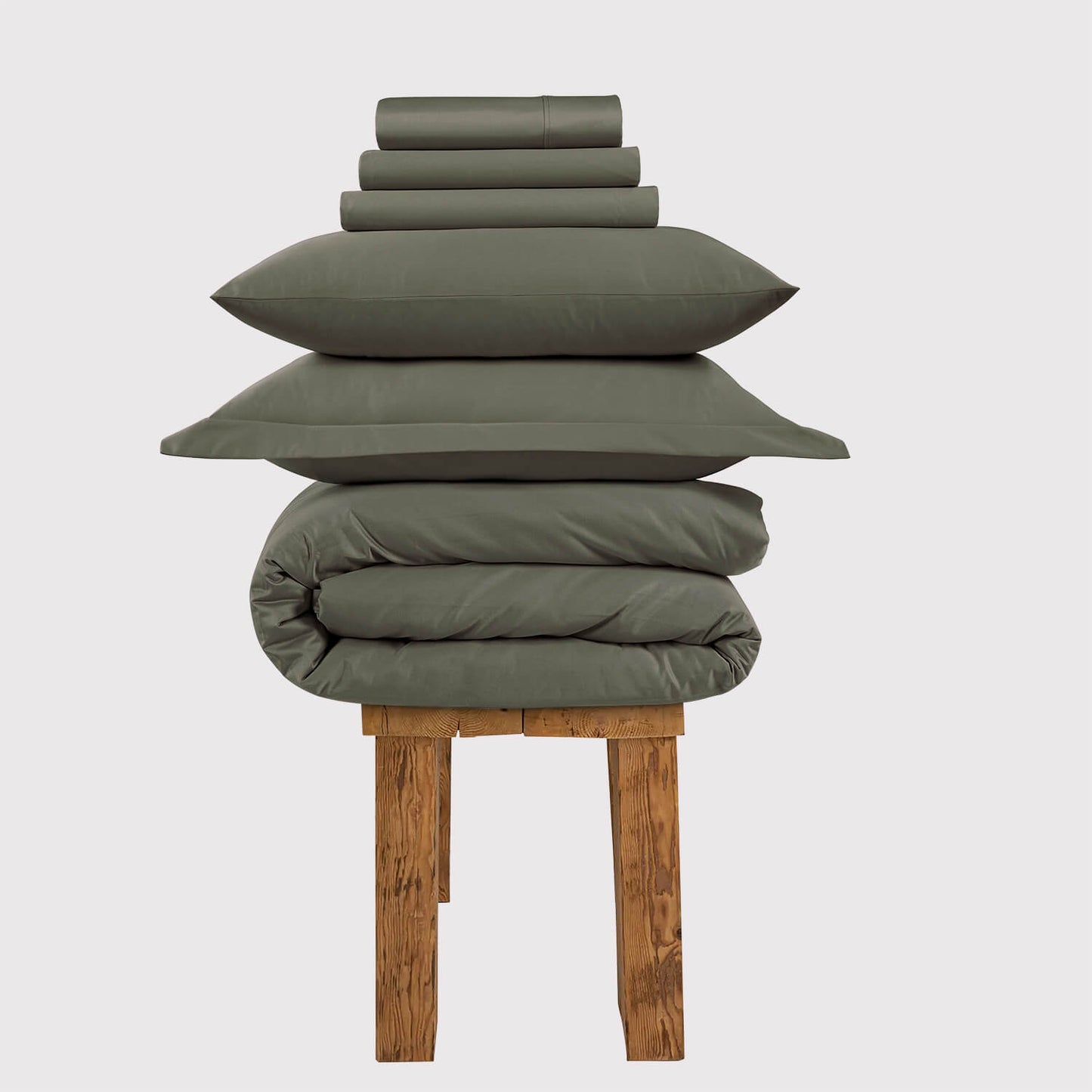 300 Thread Count Percale Peaceful Empress Bedding Set - Sage Green