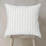 Aurora Cushion - 1 Pair Milk/Green (2 Cushions)