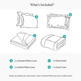 300 Thread Count White Royale Bedding Set