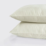 300 Thread Count Celeste Alfalfa with White Bedding Set