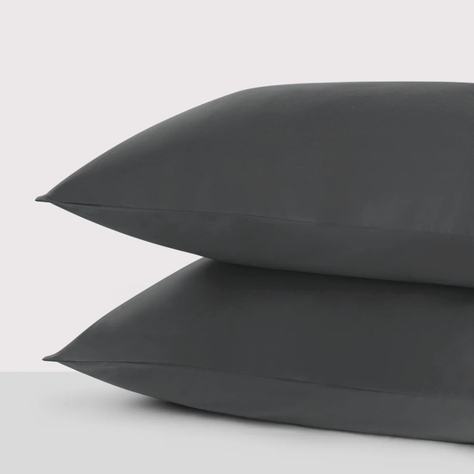 800 thread Count Egyptian Cotton Pair (2 Pillowcases) of Grand Splendour LUXE Pillowcases - Sateen Graphite Grey