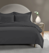 300 Thread Count Peaceful Empress Duvet Cover - Percale Graphite Grey