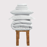 300 Thread Count Percale Brookshire Bedding Set - Brilliant White