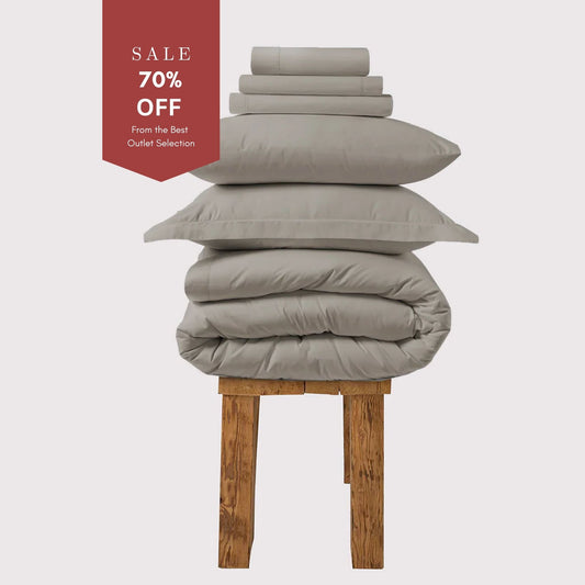 300 Thread Count Percale Brookshire Bedding Set - Simply Taupe