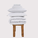 300 Thread Count Percale Oakwood Bedding Set - Brilliant White