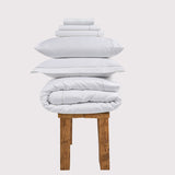 300 Thread Count Percale Oakwood Bedding Set - Silver Dove Grey