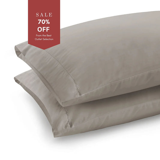 300 Thread Count Percale Pair (2 pillowcases) of Brookshire Pillowcases - Simply Taupe