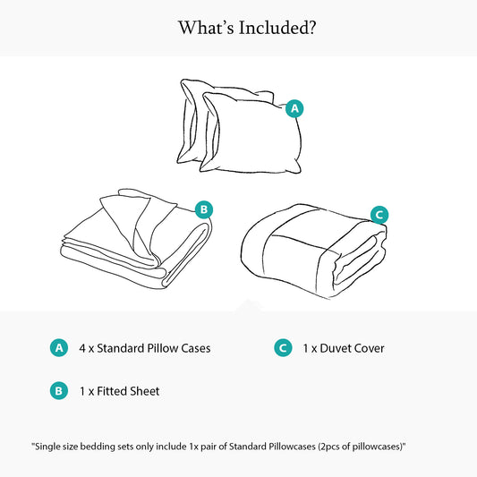 800 Thread Count Egyptian Cotton Harrogate Lux Buttery Smooth - White Bedding Set