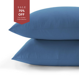 800 Thread Count Pair (2 Pillowcases) of Grand Splendour LUXE Pillowcases - Sateen Quiet Harbour