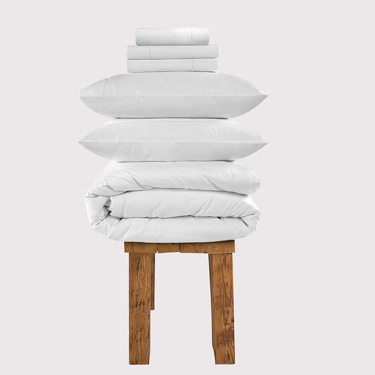 800 Thread Count Egyptian Cotton Cedarhurst LUXE Bedding Set - Brilliant White