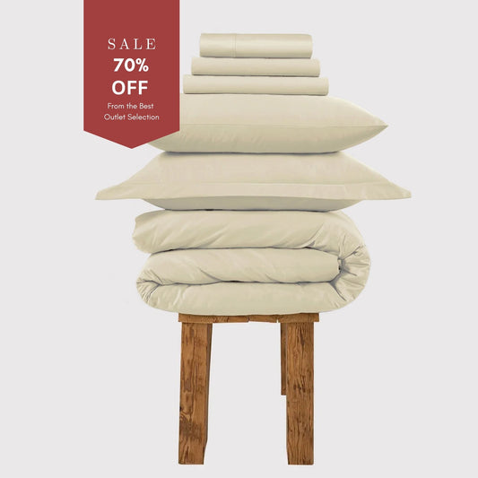 800 Thread Count Egyptian Cotton Grand Splendour Lux Buttery Smooth - Pearl