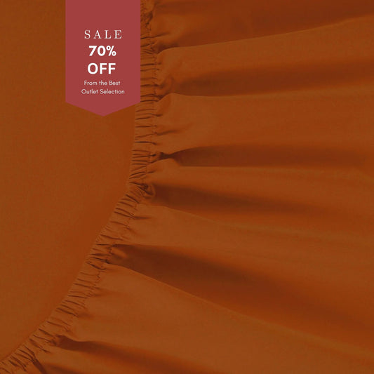 800 Thread Count Egyptian Cotton Grand Splendour Lux Buttery Smooth Lux Fitted Sheet - Potter's Clay