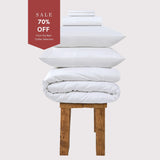 800 Thread Count Egyptian Cotton Harrogate Lux Buttery Smooth - White Bedding Set