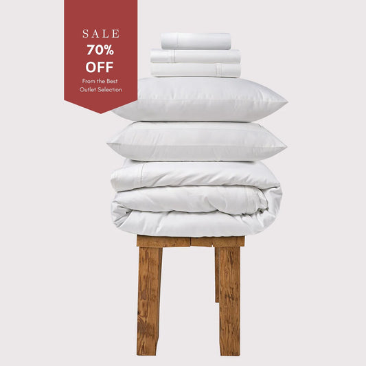 800 Thread Count Egyptian Cotton Royalton LUXE Bedding Set - Brilliant White