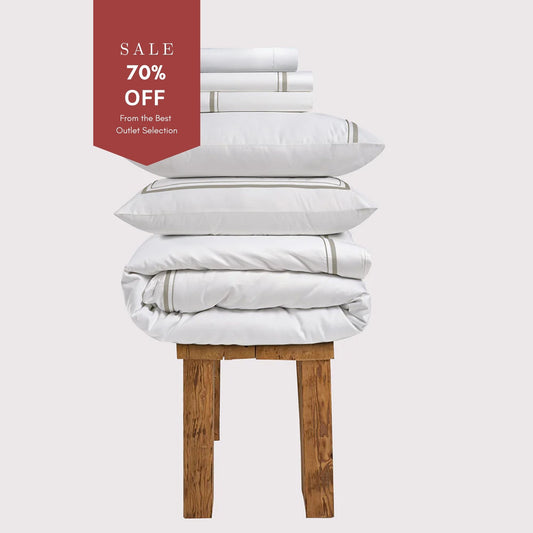 800 Thread Count Egyptian Cotton Royalton LUXE Bedding Set - Mink