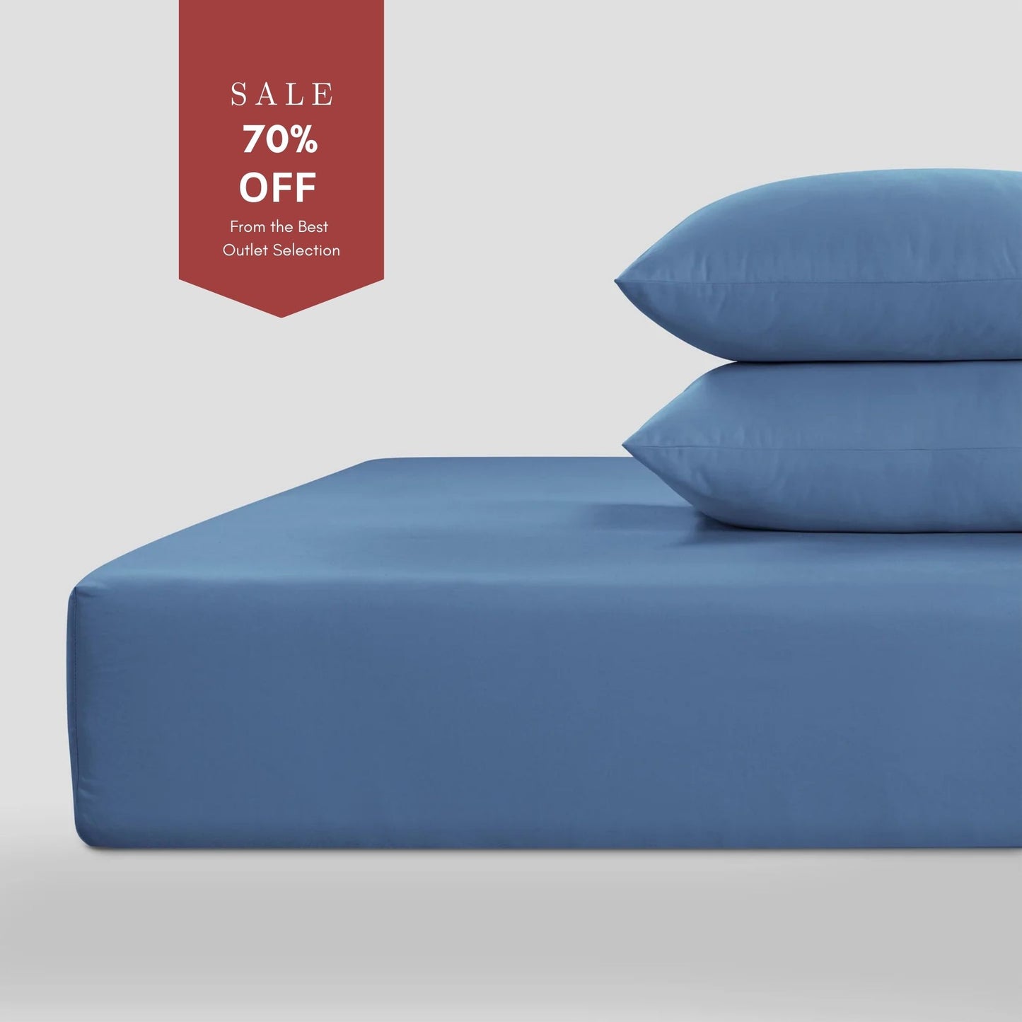 800 Thread Count Grand Splendour LUXE Fitted Sheet - Sateen Quiet Harbour