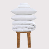 800 Thread Count Egyptian Cotton Harrogate Lux Buttery Smooth - White Bedding Set