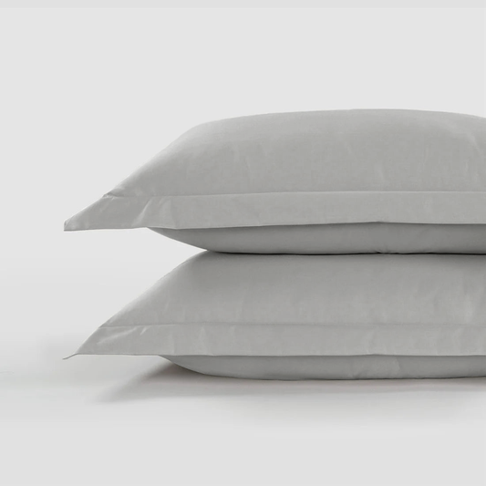 800 Thread Count Pair (2 Pillowcases) of Grand Splendour LUXE Pillowcases - Sateen Oyster Mushroom