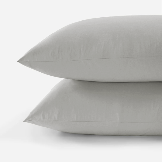800 Thread Count Pair (2 Pillowcases) of Grand Splendour LUXE Pillowcases - Sateen Oyster Mushroom