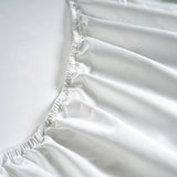 Percale Grand Splendour 100% Long Staple Cotton Fitted Sheet - Brilliant White