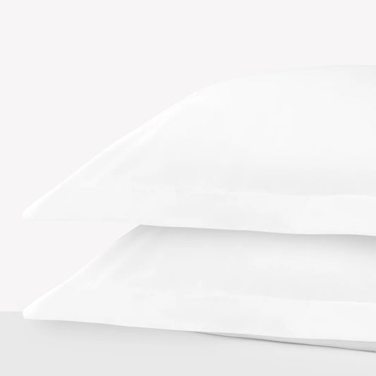 Percale Grand Splendour 100% Long Staple Cotton Pillowcase - Brilliant White