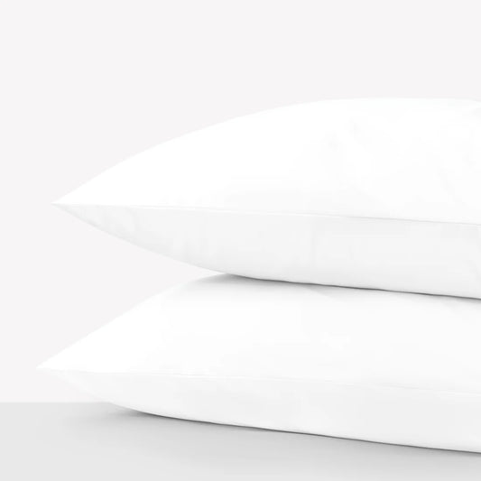 Percale Grand Splendour 100% Long Staple Cotton Pillowcase - Brilliant White