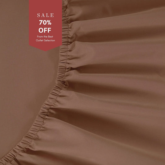 All Season Egyptian Giza Fitted Sheet - Mocha
