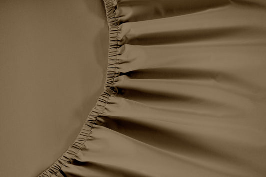All Season 100% Egyptian Giza Fitted Sheet - Latte