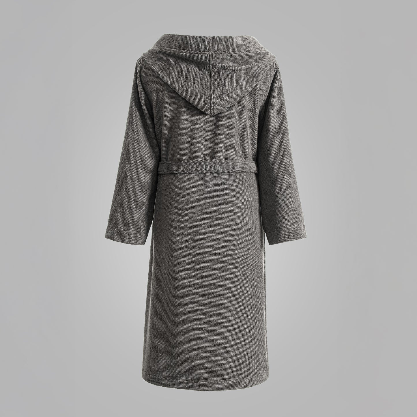 Ashford Hooded Bathrobe - Dark Grey