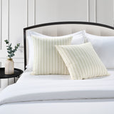 Aurora Cushion - 1 Pair Milk/Green (2 Cushions)