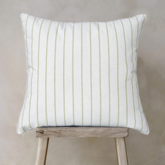 Aurora Cushion - 1 Pair Milk/Green (2 Cushions)