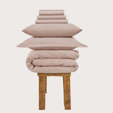 All Season Egyptian Giza Bedding Set - Dusty Rose