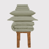 All Season Egyptian Giza Bedding Set - Sage