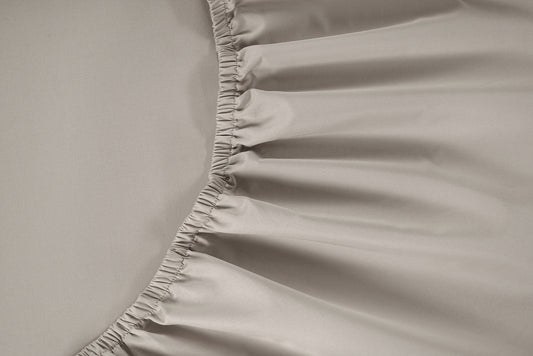Brookshire Percale Fitted Sheet - Simply Taupe