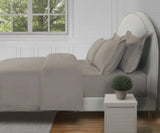 300 Thread Count Brookshire Percale  Duvet Cover - Simply Taupe