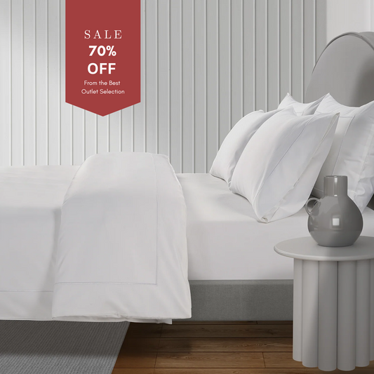 800 Thread Count Egyptian Cotton Cedarhurst Lux Buttery Smooth Duvet Cover - Brilliant White