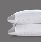 800 Thread Count Pair (2 Pillowcases) of Egyptian Cotton Windsor Lux Buttery Smooth Pillowcases - Silver Dove Grey