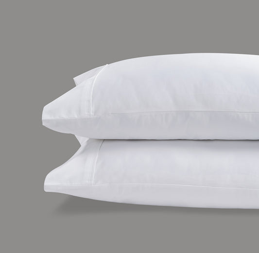 800 Thread Count Egyptian Cotton Windsor Lux Buttery Smooth Pillowcases - Brilliant White