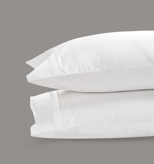 800 Thread Count Pair (2 Pillowcases) of Egyptian Cotton Royalton Lux Buttery Smooth Pillowcases - Brilliant White